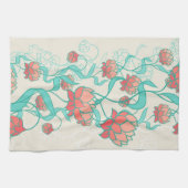 Linge De Cuisine Motif abstrait de Lotus (Horizontal)