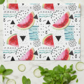 Linge De Cuisine Motif abstrait de pastèque (Plié)