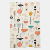 Linge De Cuisine Motif Abstrait du milieu du siècle (Vertical)