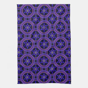 Linge De Cuisine Motif abstrait élégant boho moderne floral #505