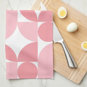 Linge De Cuisine Motif Abstrait Géométrique Rose Gênant