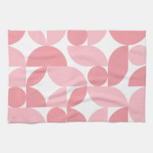 Linge De Cuisine Motif Abstrait géométrique rose vif (Horizontal)