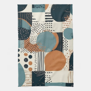 Linge De Cuisine Motif Abstrait minimal sans fil - Géométrique (14)