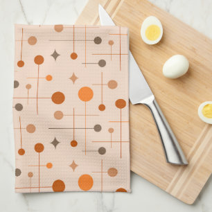 Linge De Cuisine Motif Abstrait Moderne du Milieu du Siècle 29 Terr