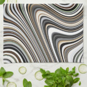 Linge De Cuisine Motif Abstrait moderne et élégant (Plié)