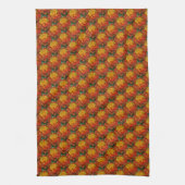 Linge De Cuisine Motif Abstrait orange jaune vert (Vertical)