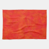 Linge De Cuisine Motif abstrait orange rouge (Horizontal)