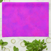 Linge De Cuisine Motif Abstrait Rose Violet (Plié)