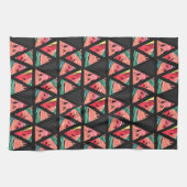 Linge De Cuisine Motif abstrait tiré par la main de pastèque (Horizontal)