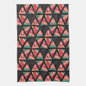 Linge De Cuisine Motif abstrait tiré par la main de pastèque (Vertical)