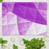 Linge De Cuisine Motif abstrait violet (Plié)