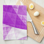 Linge De Cuisine Motif abstrait violet (Quart Plié)