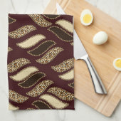 Linge De Cuisine Motif africain de peau de guépard (Quart Plié)