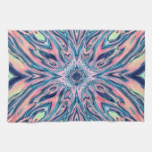 Linge De Cuisine motif agate corail océanique (Horizontal)