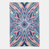 Linge De Cuisine motif agate corail océanique (Vertical)