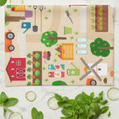 Linge De Cuisine Motif agricole (Plié)