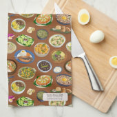 Linge De Cuisine Motif alimentaire philippin (Quart Plié)