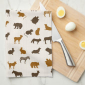 Linge De Cuisine Motif animal 1 (Quart Plié)