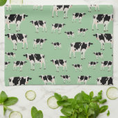 Linge De Cuisine Motif animal de ferme de vache (Plié)