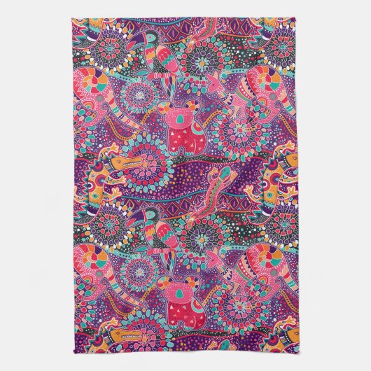 Linge De Cuisine Motif animal de style ethnique (Vertical)