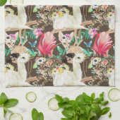 Linge De Cuisine Motif animal tropical (Plié)
