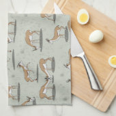 Linge De Cuisine Motif Antelope (Quart Plié)