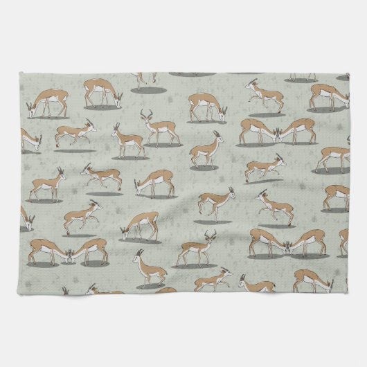 Linge De Cuisine Motif Antelope (Horizontal)