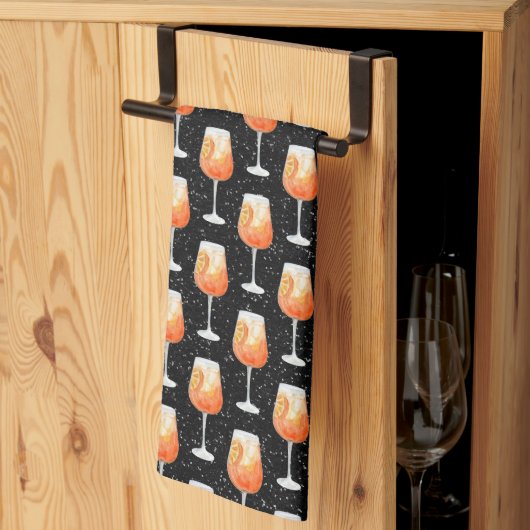 Linge De Cuisine Motif Aperol Spritz (Pliage en tiers)