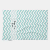 Linge De Cuisine Motif Aqua chevron (Horizontal)