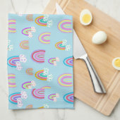 Linge De Cuisine Motif arc-en-ciel (Quart Plié)