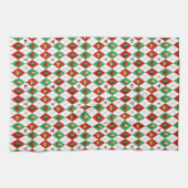 Linge De Cuisine Motif Argyle de Noël (Horizontal)