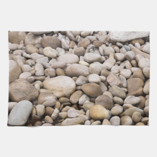 Linge De Cuisine Motif arrière - plan de galets