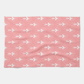 Linge De Cuisine Motif art déco blanc et rose (Horizontal)