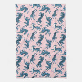 Linge De Cuisine Motif asiatique de tigre bleu (Vertical)