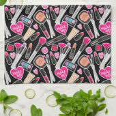 Linge De Cuisine Motif au néon de maquillage (Plié)