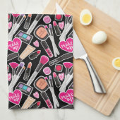 Linge De Cuisine Motif au néon de maquillage (Quart Plié)