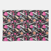 Linge De Cuisine Motif au néon de maquillage (Horizontal)