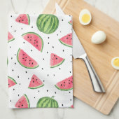 Linge De Cuisine Motif au néon de pastèques d'aquarelle (Quart Plié)