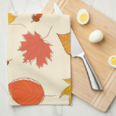 Linge De Cuisine Motif automne (Quart Plié)