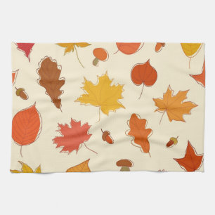 Linge De Cuisine Motif automne