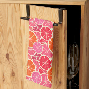 Linge De Cuisine Motif aux agrumes d'orange et de pamplemousse