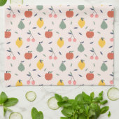 Linge De Cuisine Motif aux fruits mignons (Plié)