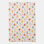 Linge De Cuisine Motif aux fruits mignons (Vertical)