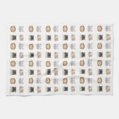 Linge De Cuisine Motif avec de mignonnes têtes de chat (Horizontal)