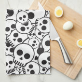 Linge De Cuisine Motif avec des crânes (Quart Plié)