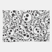 Linge De Cuisine Motif avec des crânes (Horizontal)