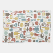 Linge De Cuisine Motif avec des icônes de cuisine (Horizontal)
