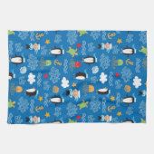 Linge De Cuisine motif avec le thème de mer (Horizontal)