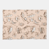 Linge De Cuisine Motif avec nourriture (Horizontal)