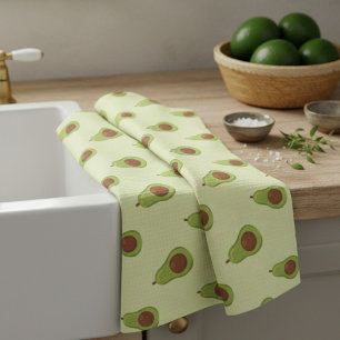Linge De Cuisine Motif Avocado